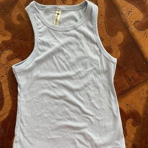 Baby blue cotton tank